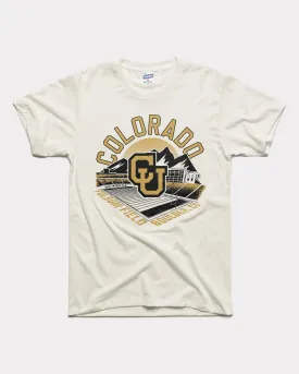 Colorado Folsom Field Vintage White T-Shirt
