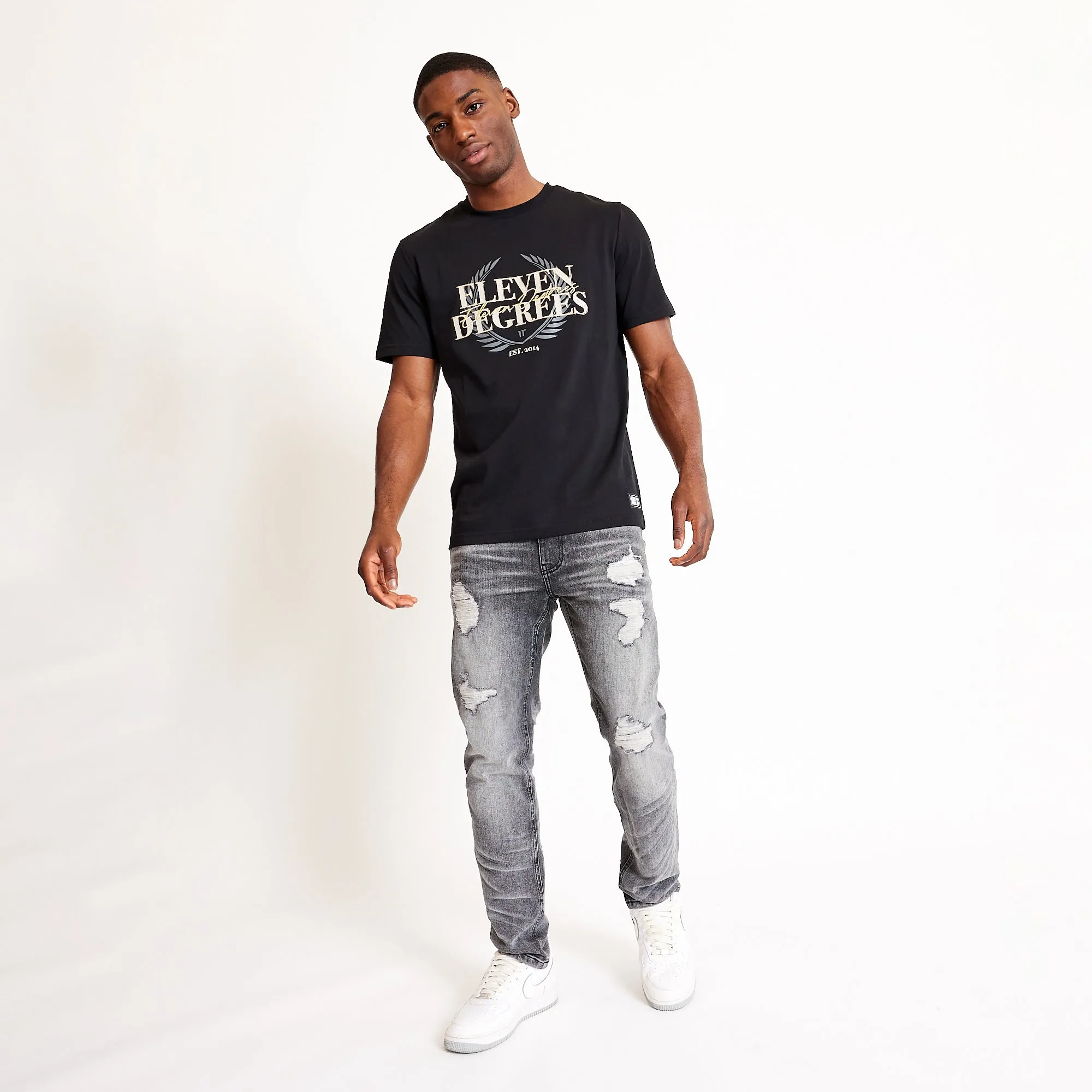 Crest Graphic T-Shirt - Black