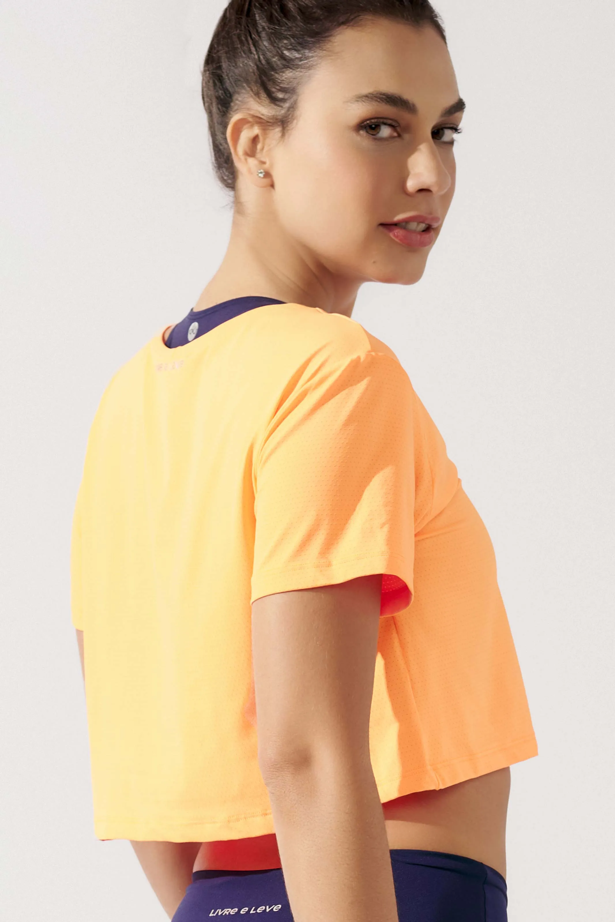 Cropped T-Shirt de Poliamida Crush