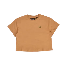 Cropped T-shirt - Tan