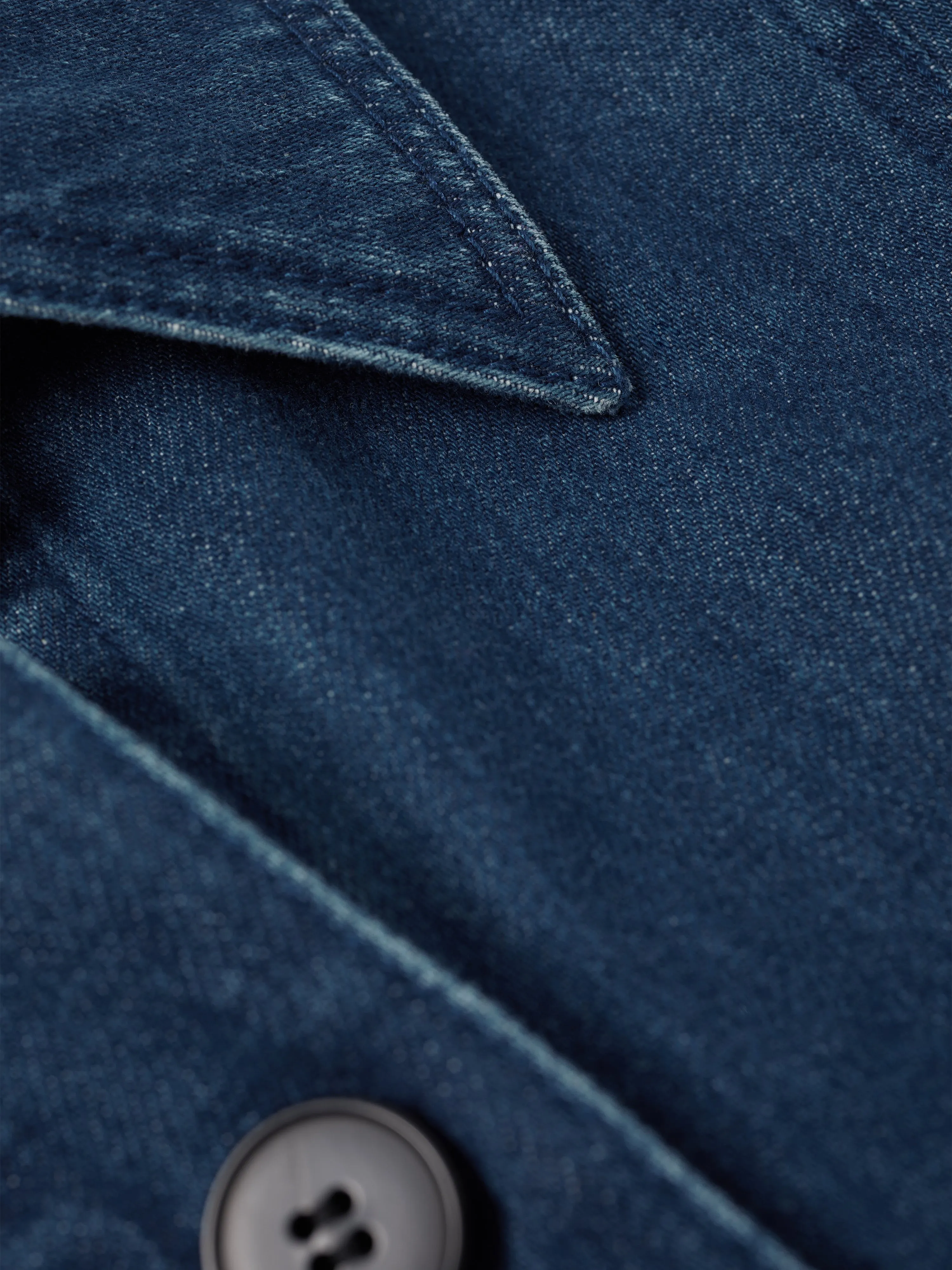 Denim Gathered Dress | Blue