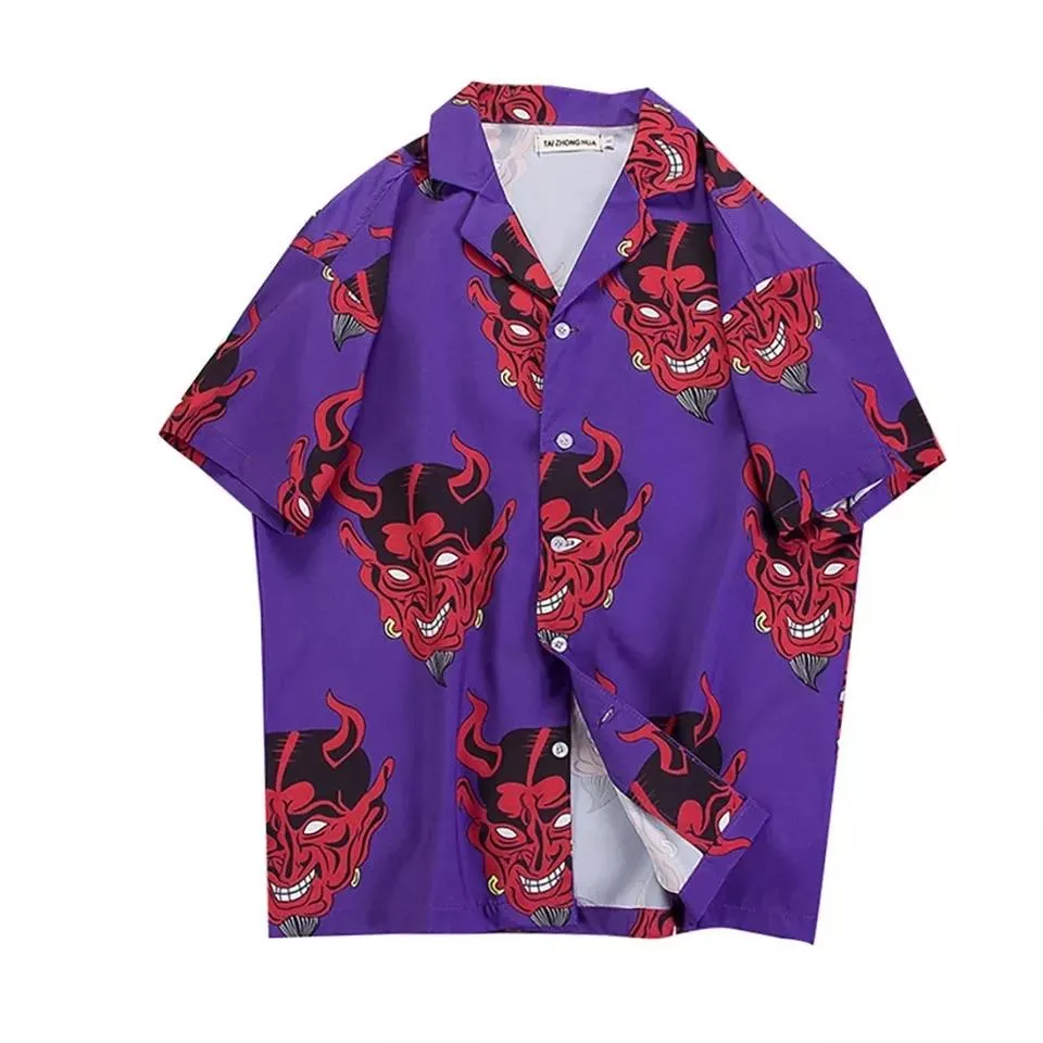 Devil-ish button shirt 🔥