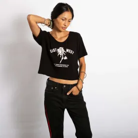 East West Rose Crop Tee