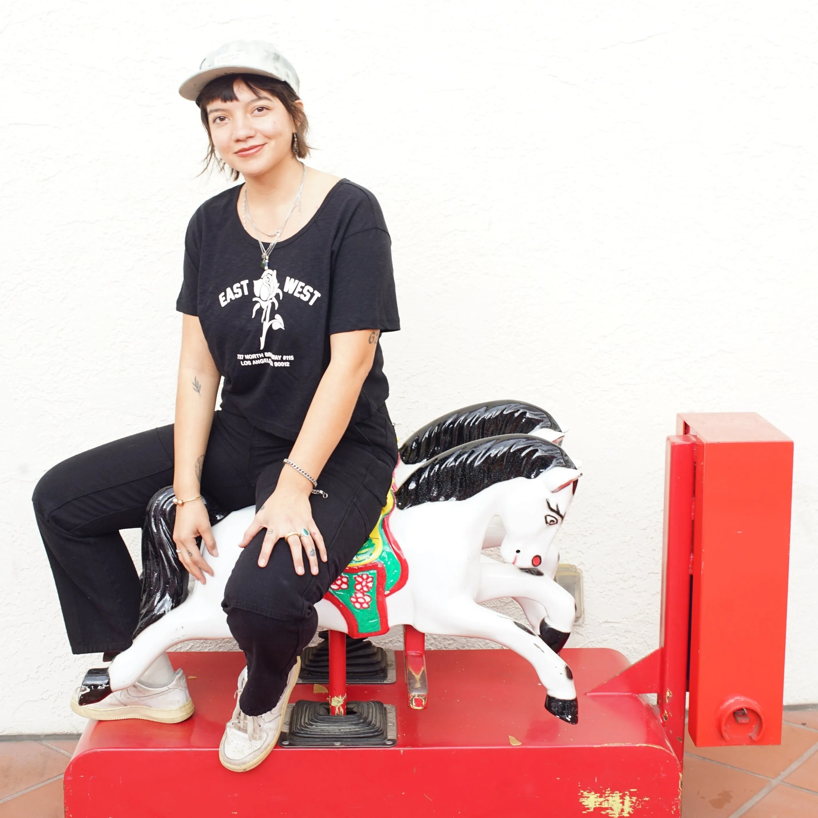 East West Rose Crop Tee