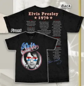 Elvis Red, White & Blue Tee