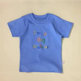 Embroidered Big Brother Tee - Deep Blue