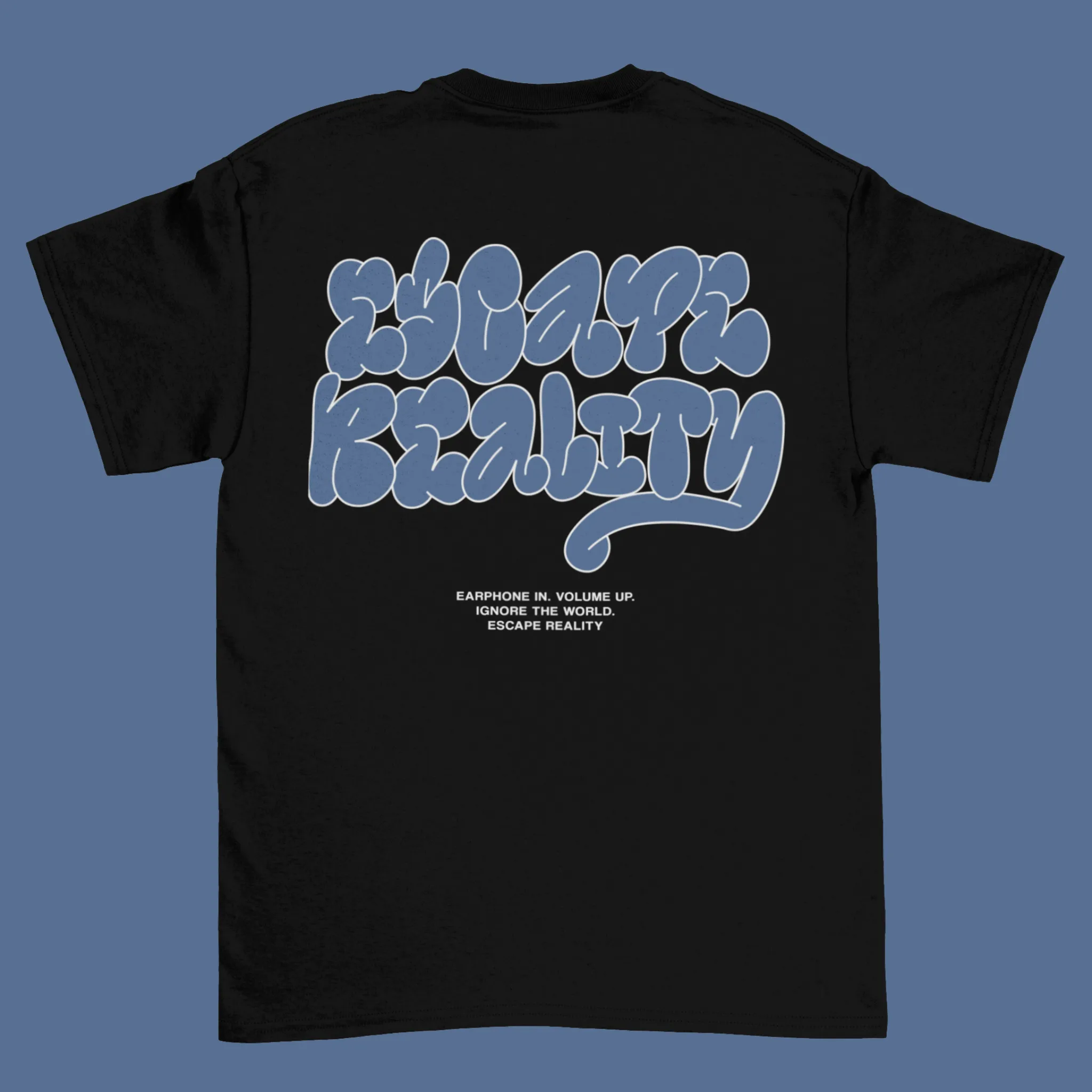 ESCAPE REALITY TEE (rygprint) - SORT