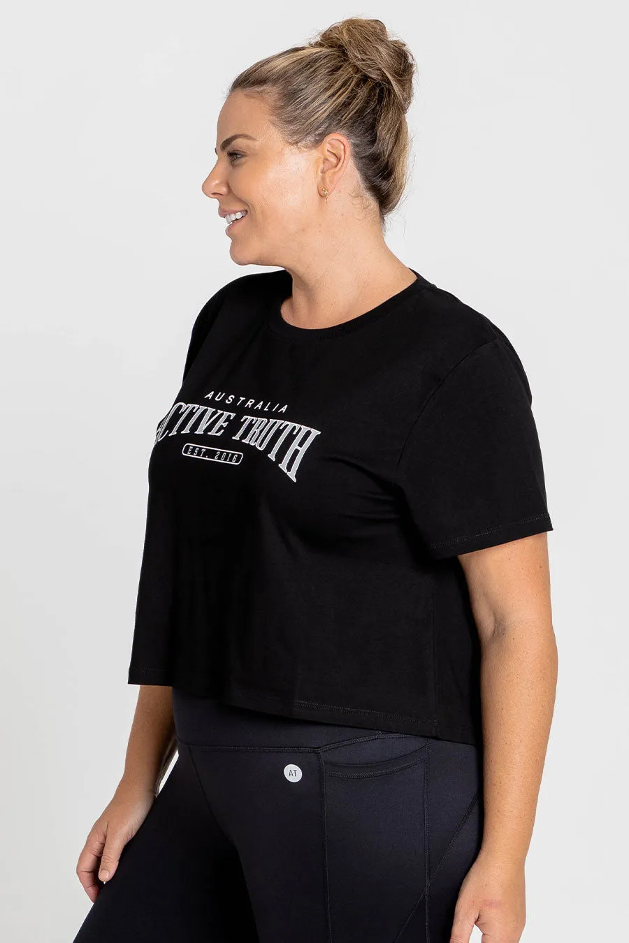 Everyday Cropped T-Shirt - Black