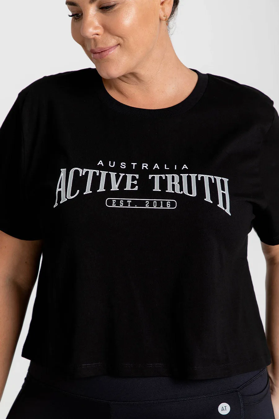 Everyday Cropped T-Shirt - Black