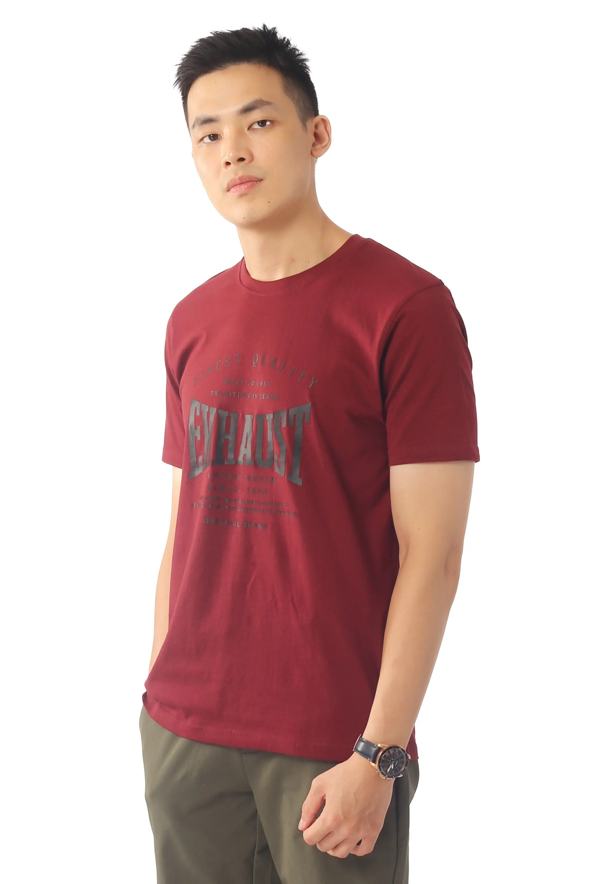 EXHAUST ROUND NECK T SHIRT [FREE CUT] 1650