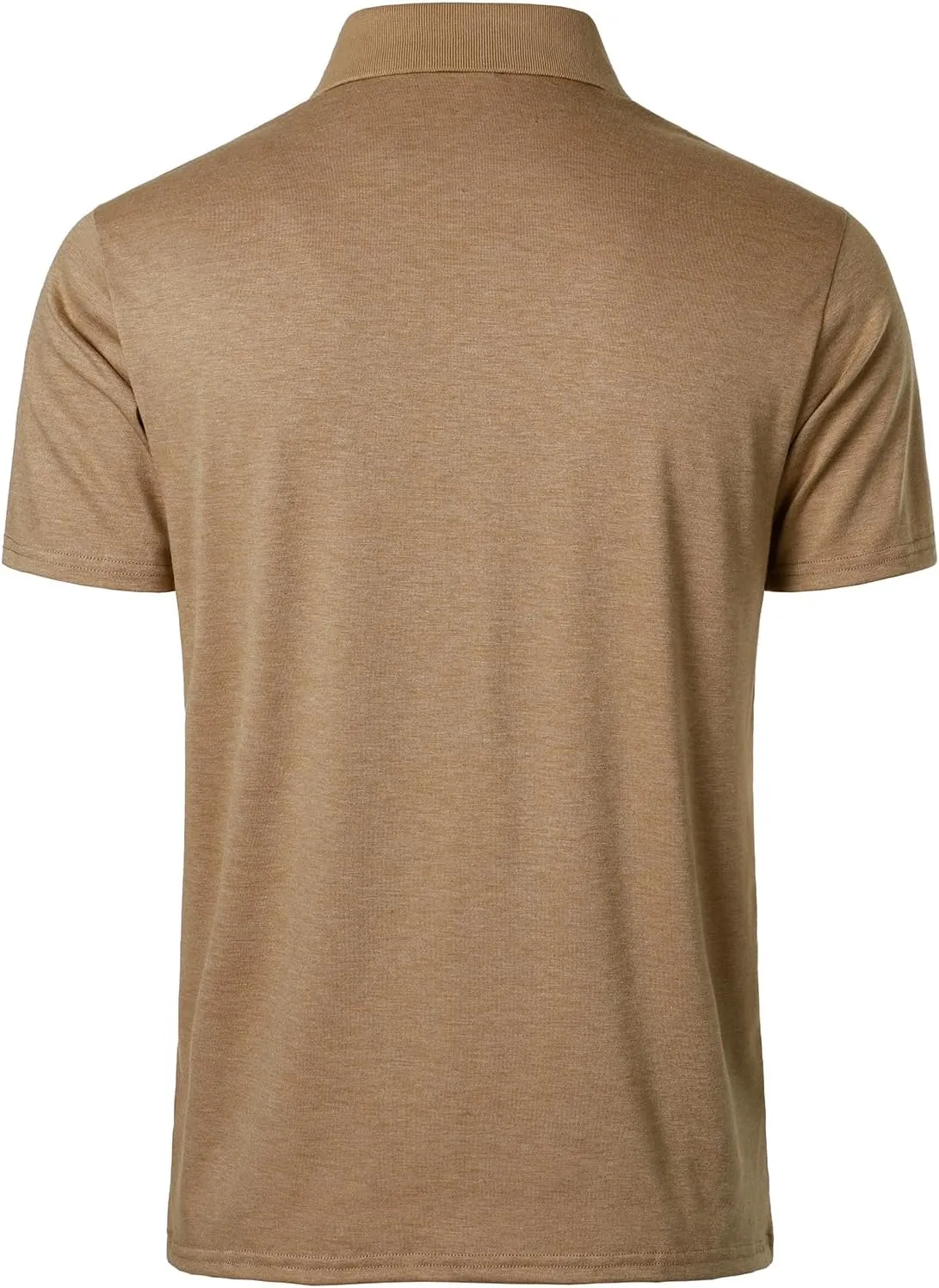 FANARCHER Men's Casual Polo Shirts Classic Long Sleeve Shirt Solid Color Button T-Shirts Cotton Tees Golf Stylish Tops