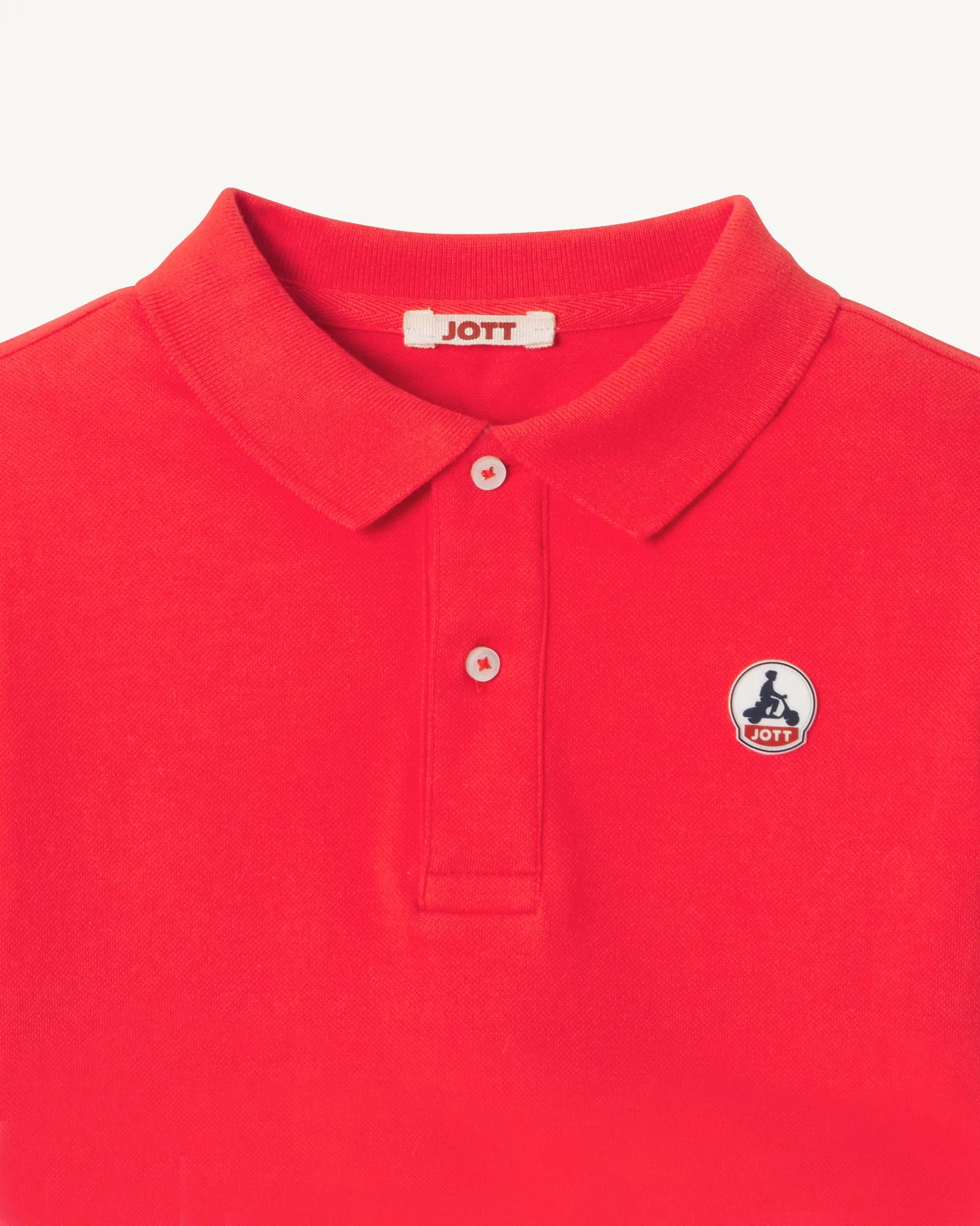 Fire red Salvador children's polo shirt