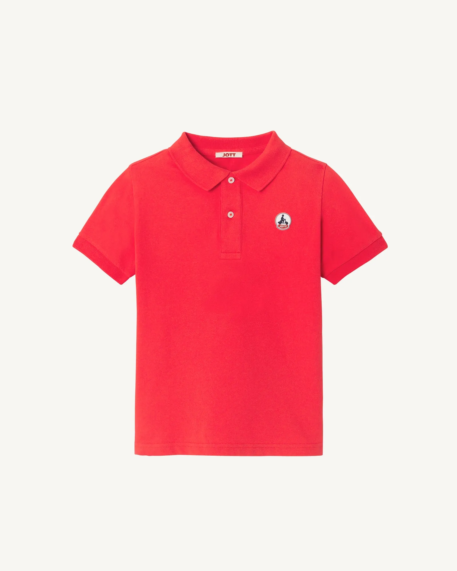 Fire red Salvador children's polo shirt