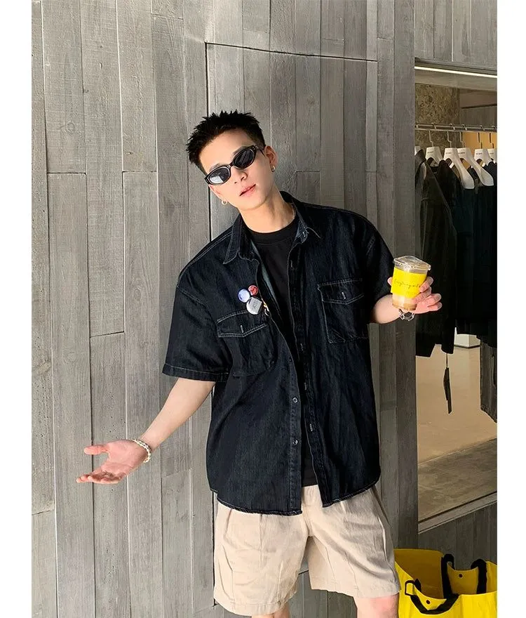 Flap Pocket Denim Shirt