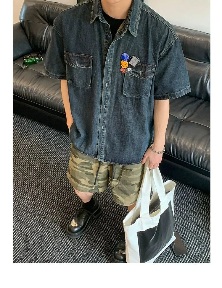 Flap Pocket Denim Shirt