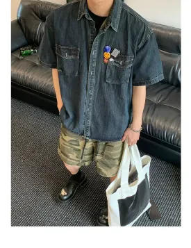 Flap Pocket Denim Shirt