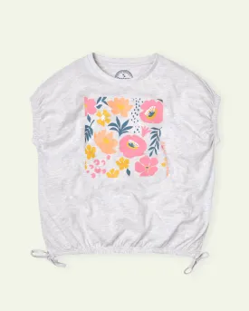 Floral Graphic Kimono T-Shirt