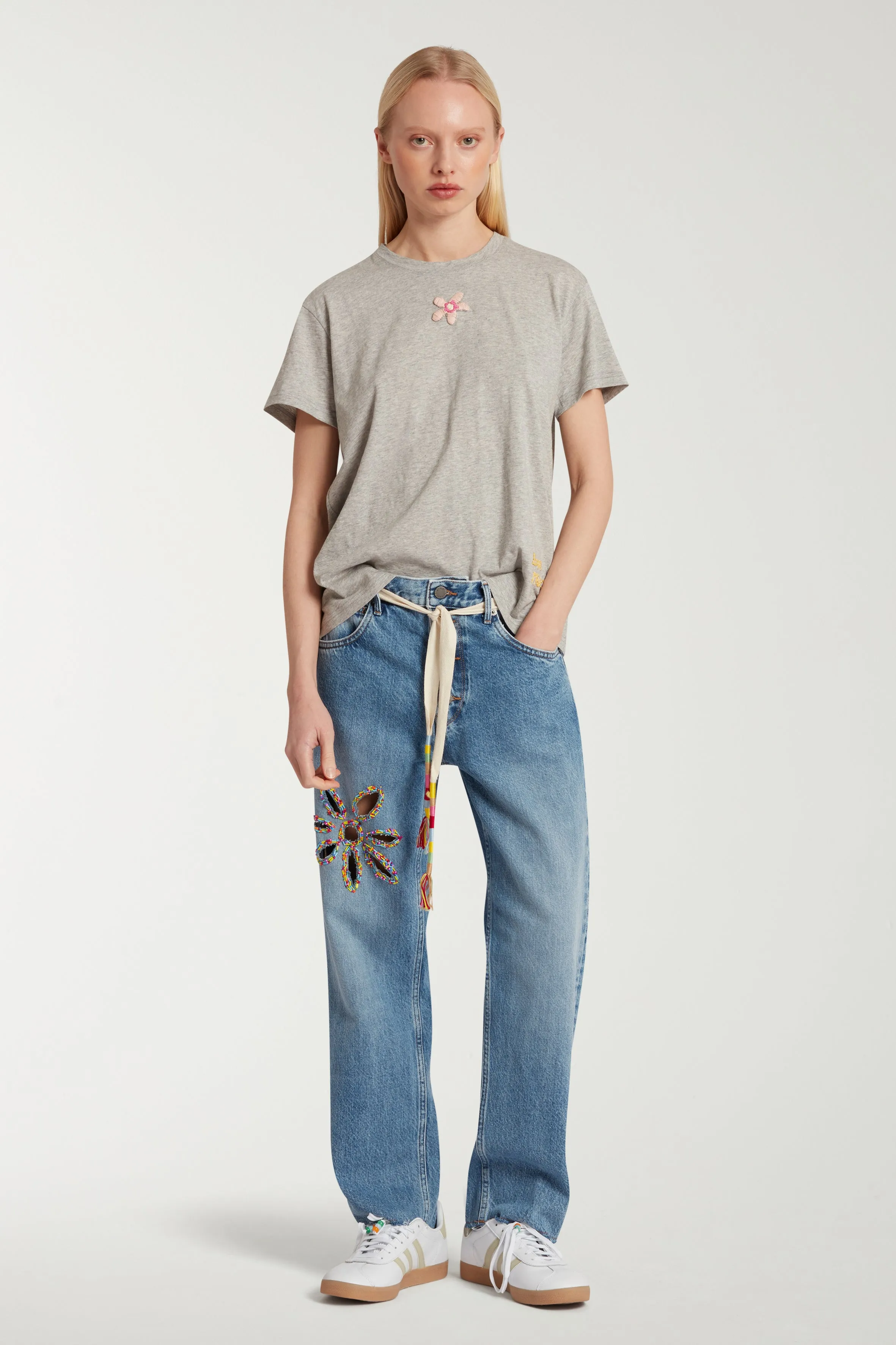 Flower Embroidery T-shirt