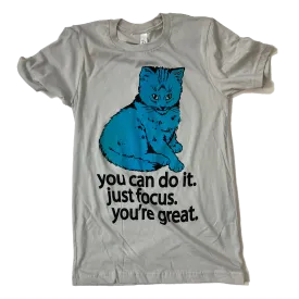 Focus Cat T-shirt - Winter Blue
