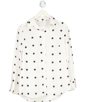 Freemans White Polka-dot Blouse UK 10
