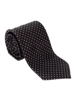 Fumagalli Black Polka Dot Tie