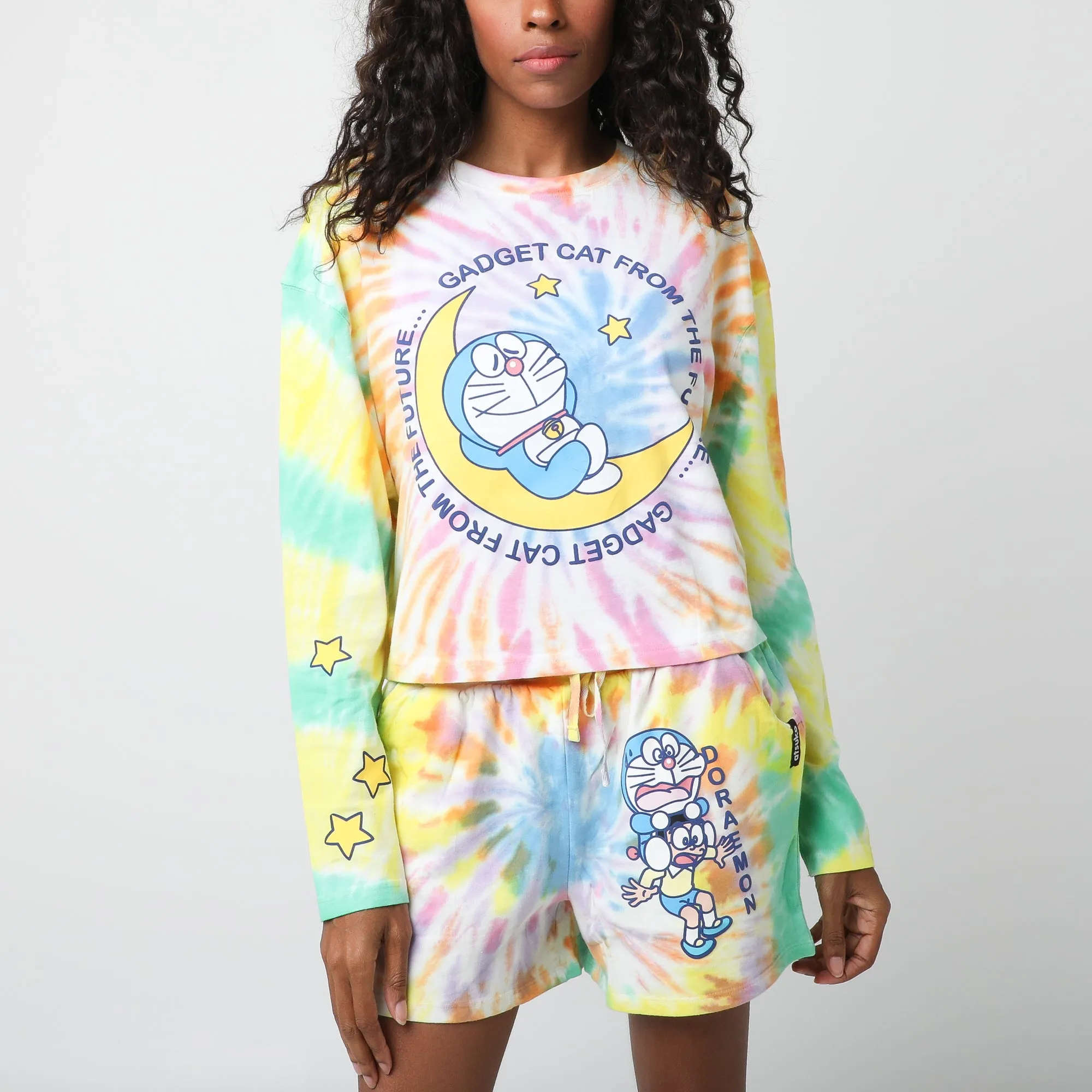 Gadget Cat From The Future Tie Dye Lounge Set