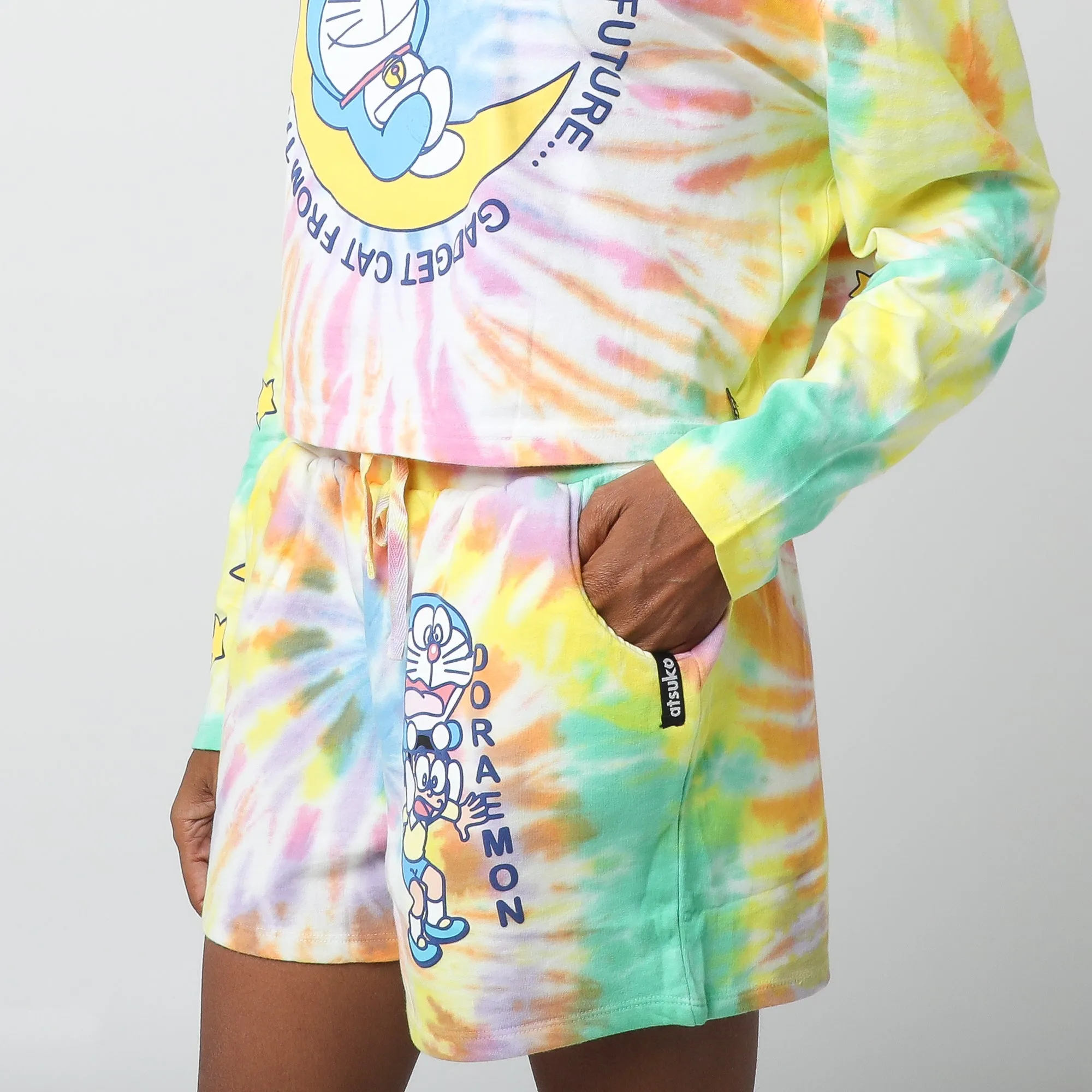 Gadget Cat From The Future Tie Dye Lounge Set