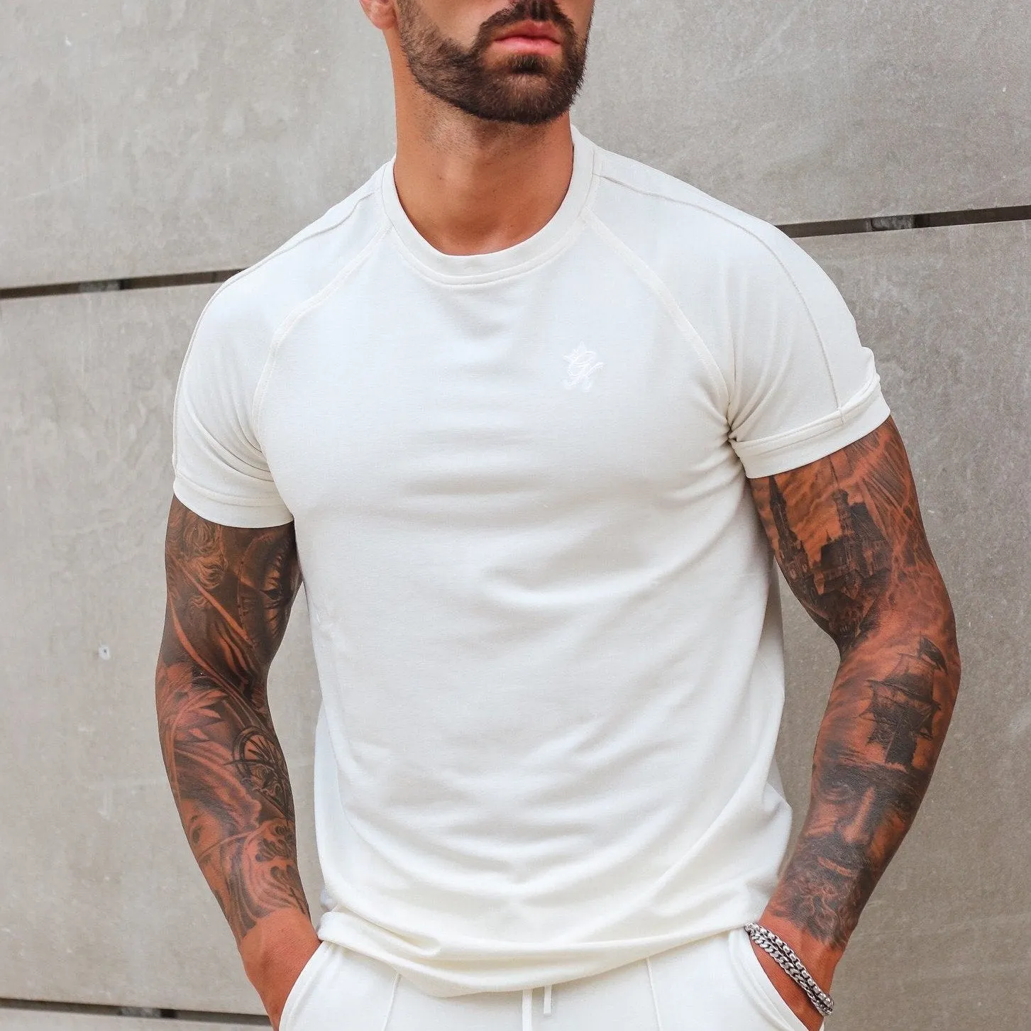 Gym King Signature T-Shirt - Off White