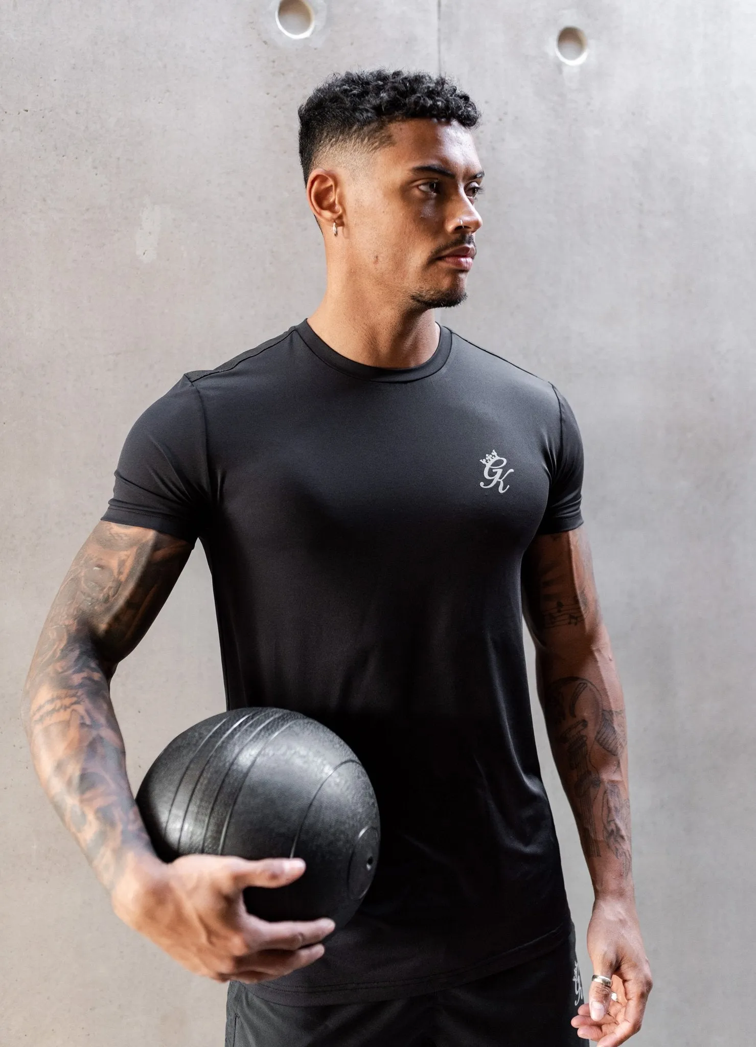 Gym King Sport Energy Short Sleeve T-Shirt - Black