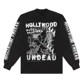 HK Collage Longsleeve Shirt (Black)