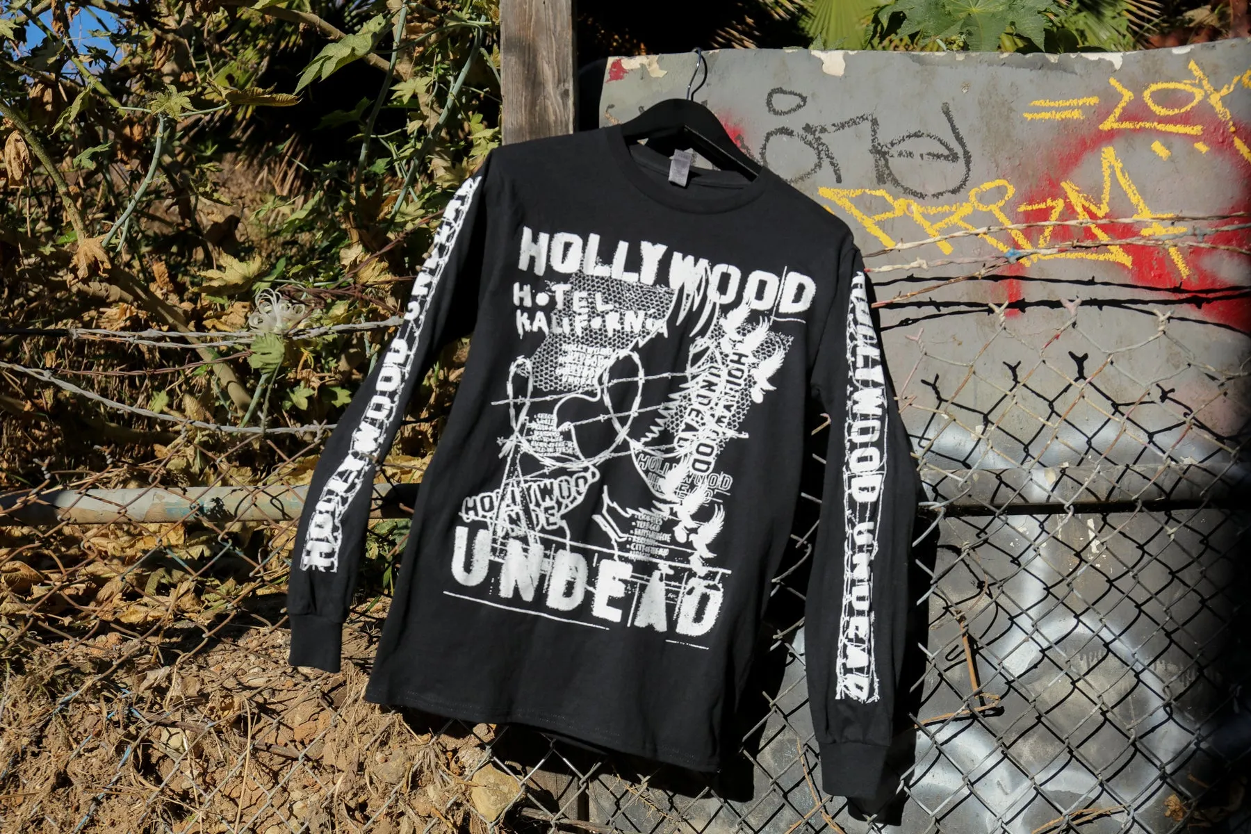 HK Collage Longsleeve Shirt (Black)