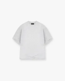Initial Boxy T-Shirt - Ice Grey Marl