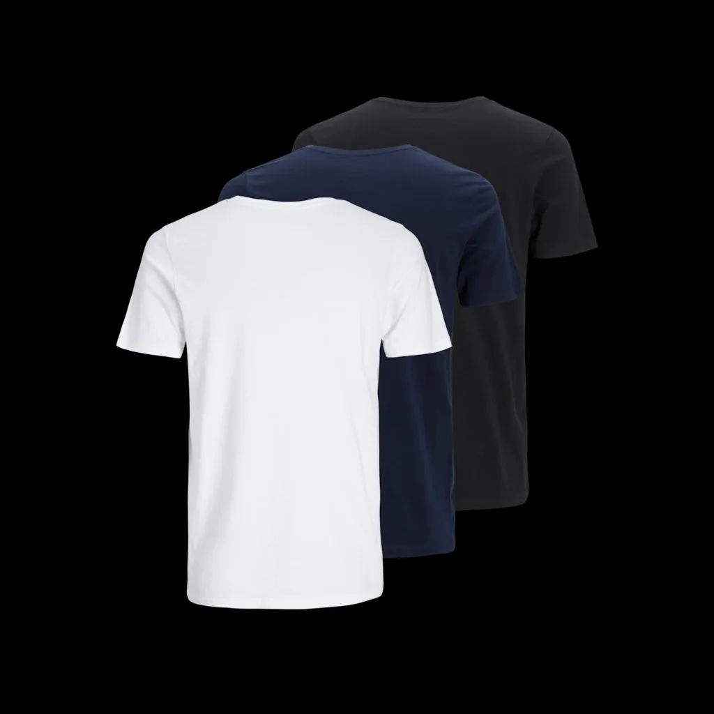 Jack & Jones Mens 'JJECORP' Logo T-Shirt - (3 Pack)