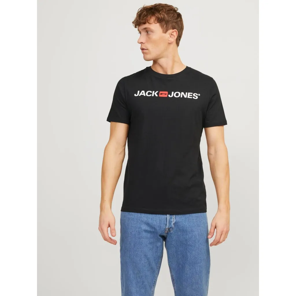 Jack & Jones Mens 'JJECORP' Logo T-Shirt - (3 Pack)