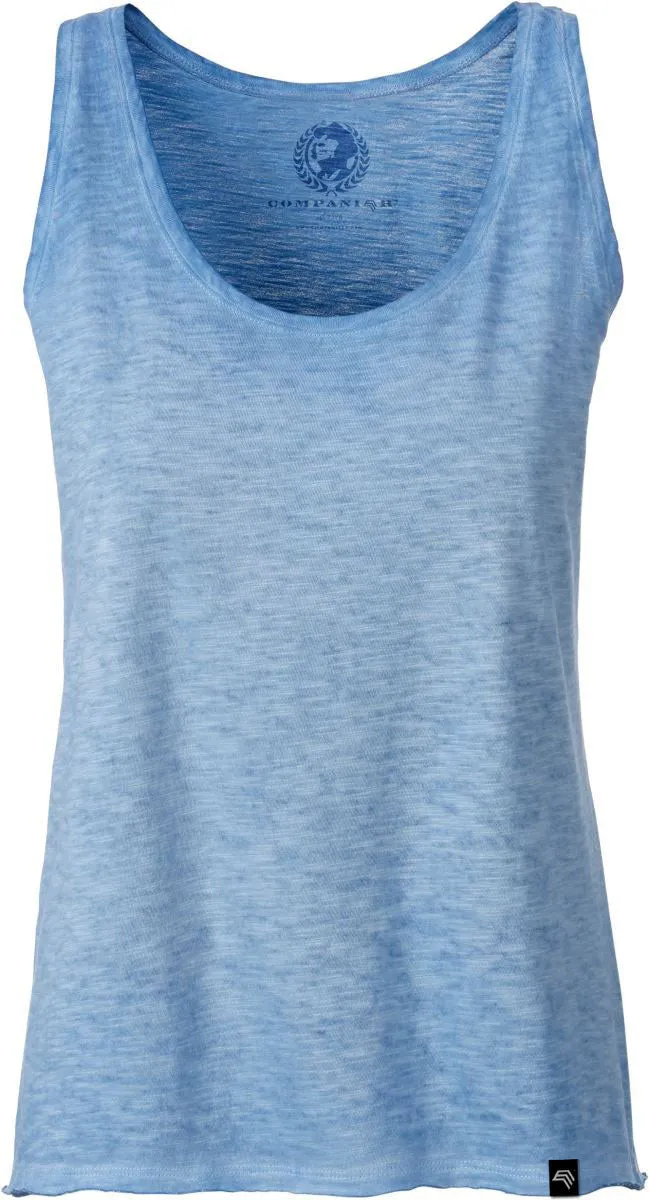 JAN 8017 ― Damen Bio-Baumwolle Flammgarn Tank Top - Horizon Blau