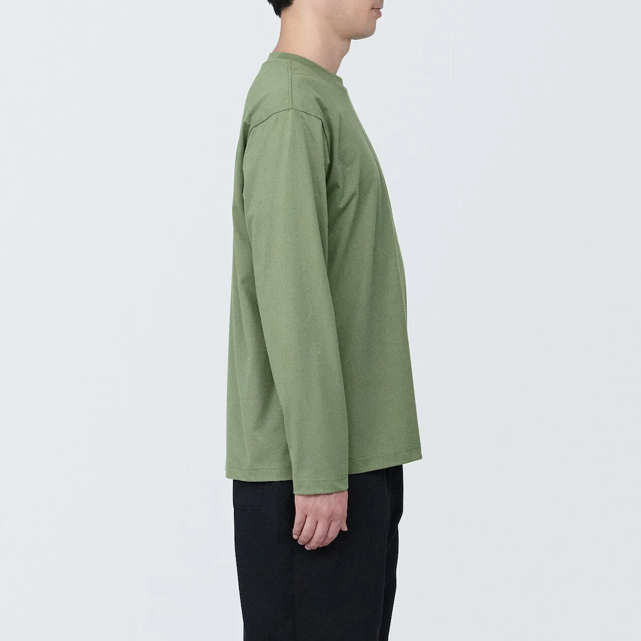 Jersey Crewneck Long Sleeve T-Shirt