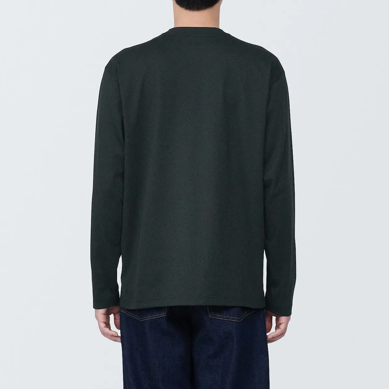 Jersey Crewneck Long Sleeve T-Shirt