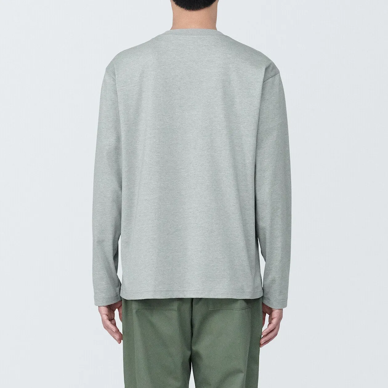 Jersey Crewneck Long Sleeve T-Shirt