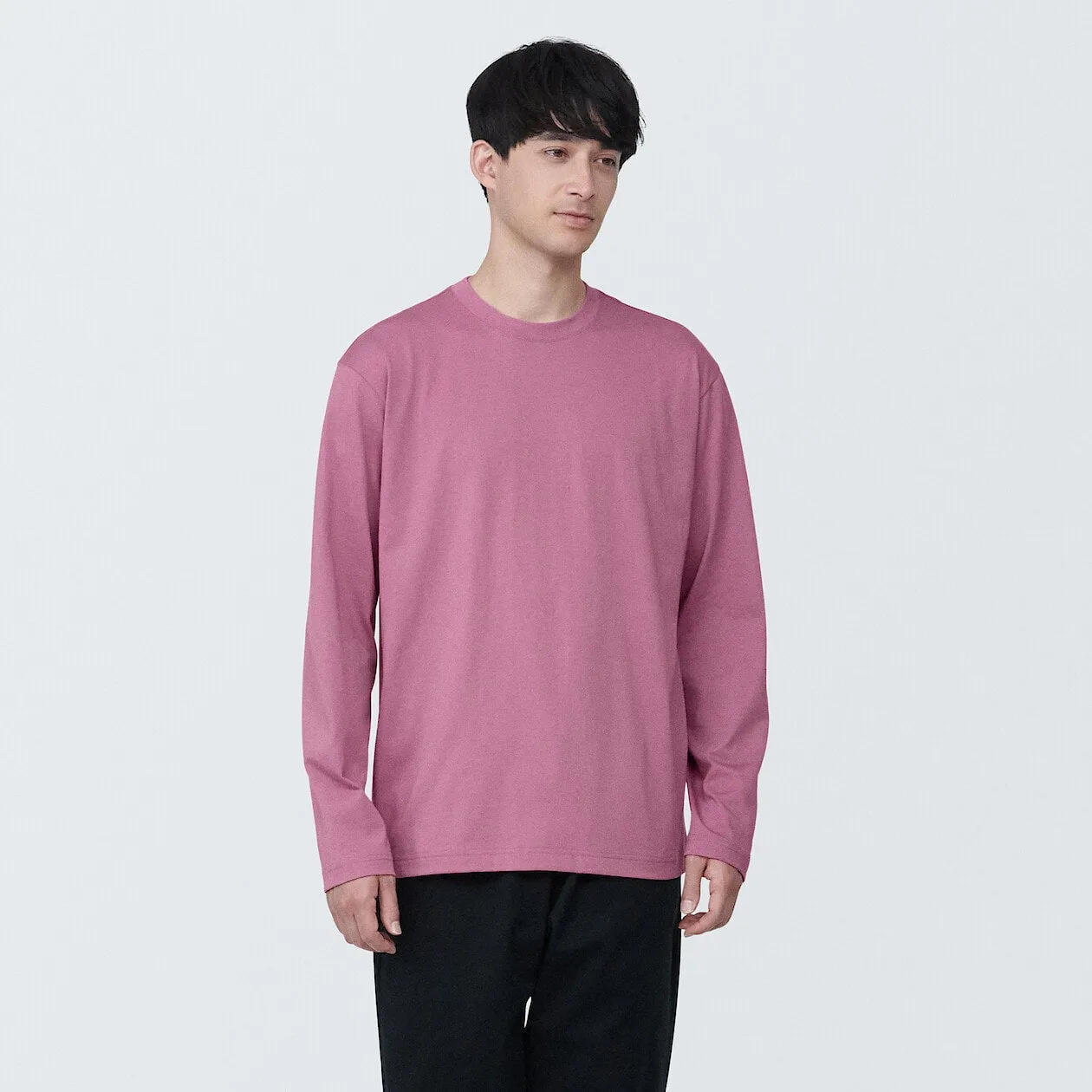 Jersey Crewneck Long Sleeve T-Shirt