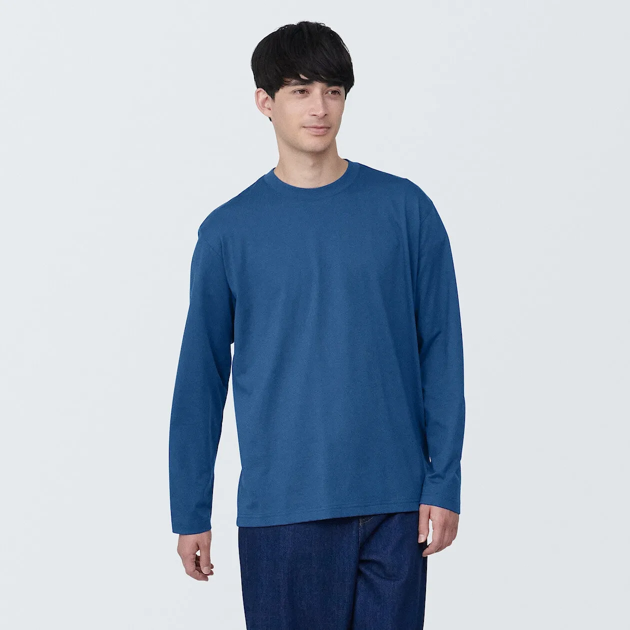 Jersey Crewneck Long Sleeve T-Shirt