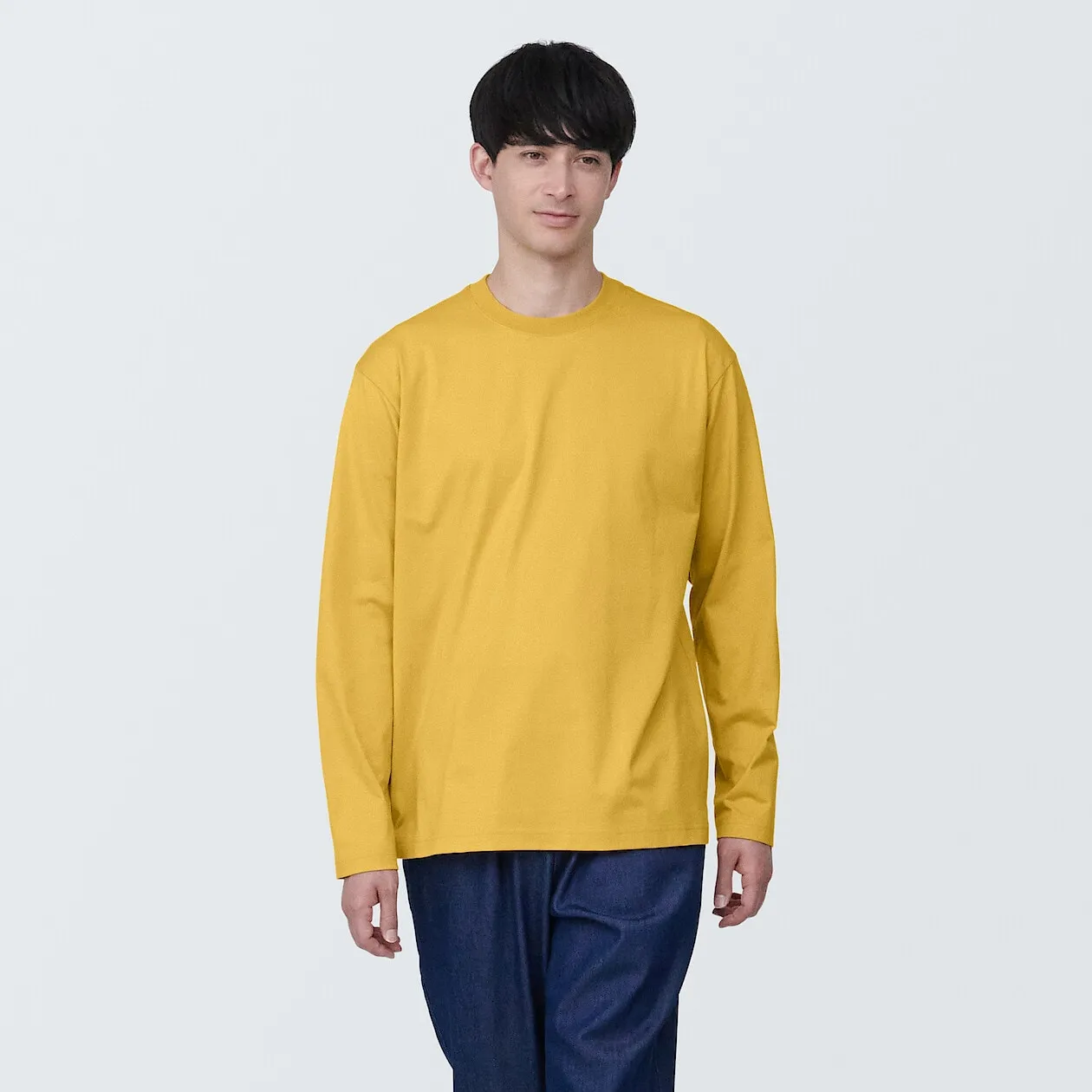 Jersey Crewneck Long Sleeve T-Shirt