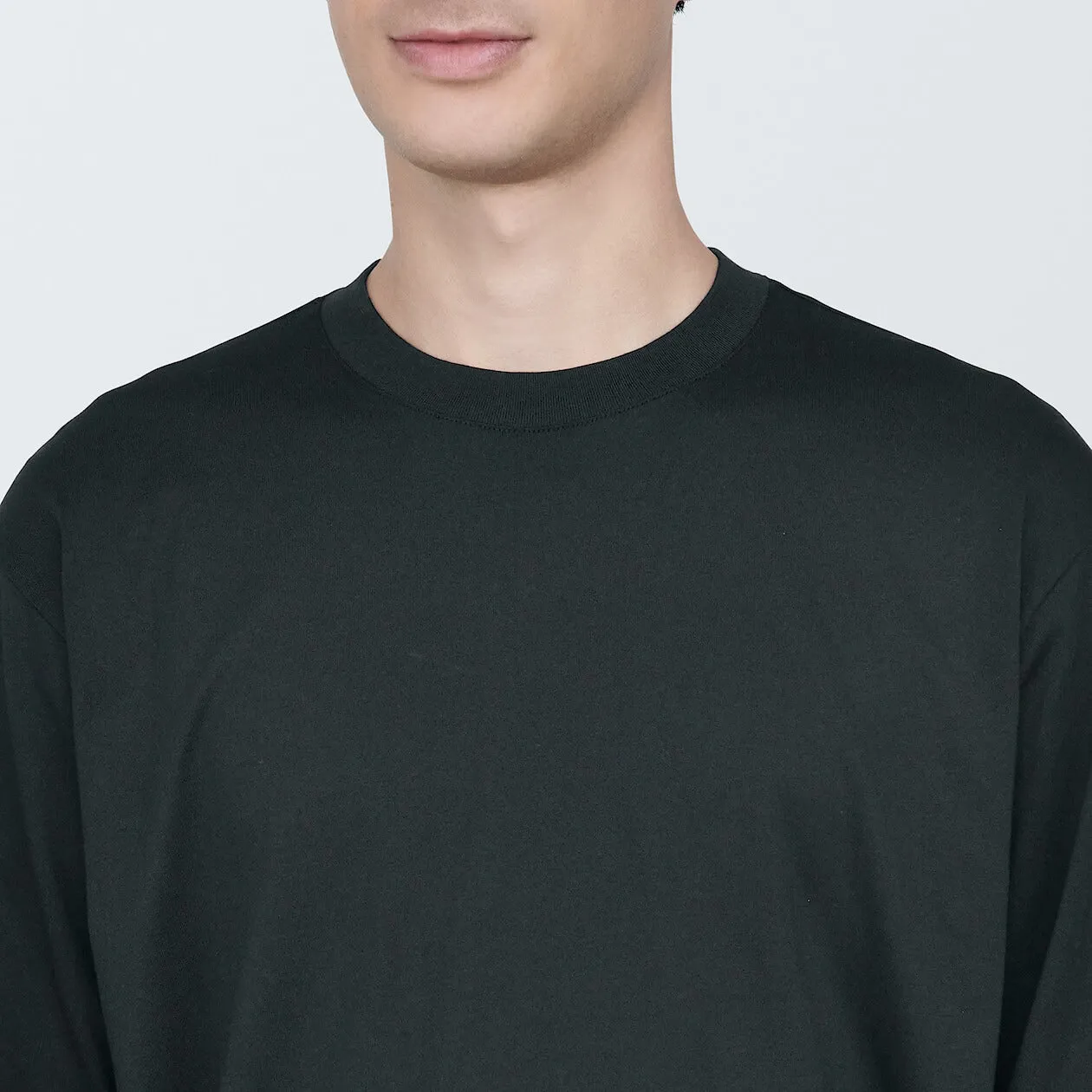 Jersey Crewneck Long Sleeve T-Shirt
