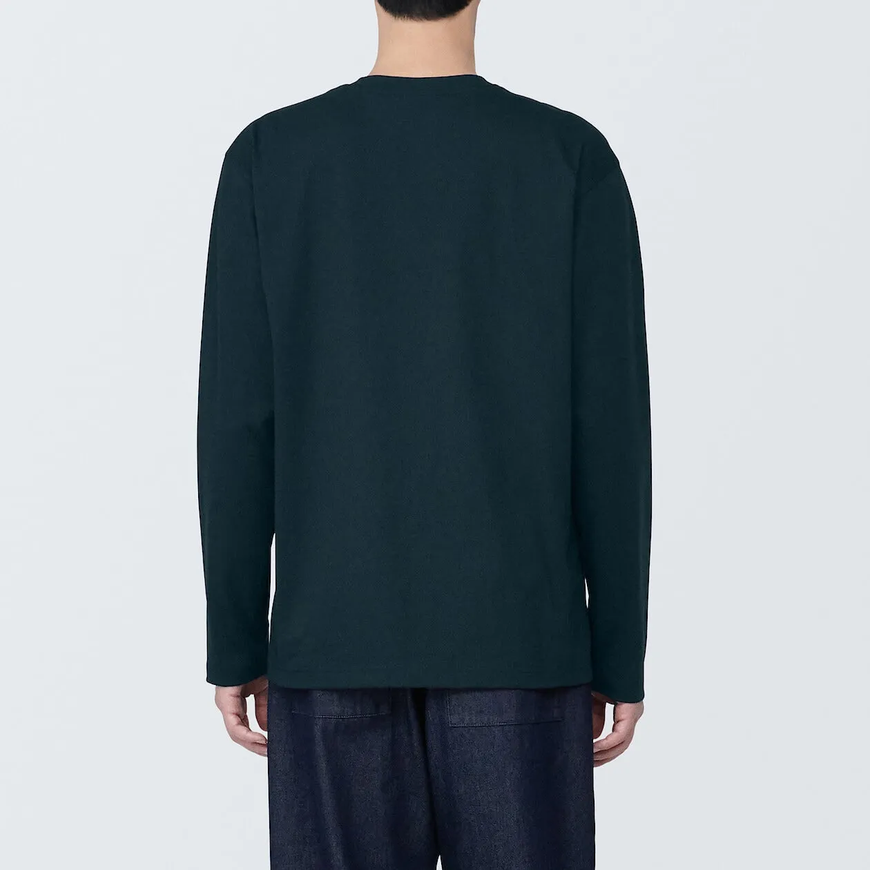 Jersey Crewneck Long Sleeve T-Shirt