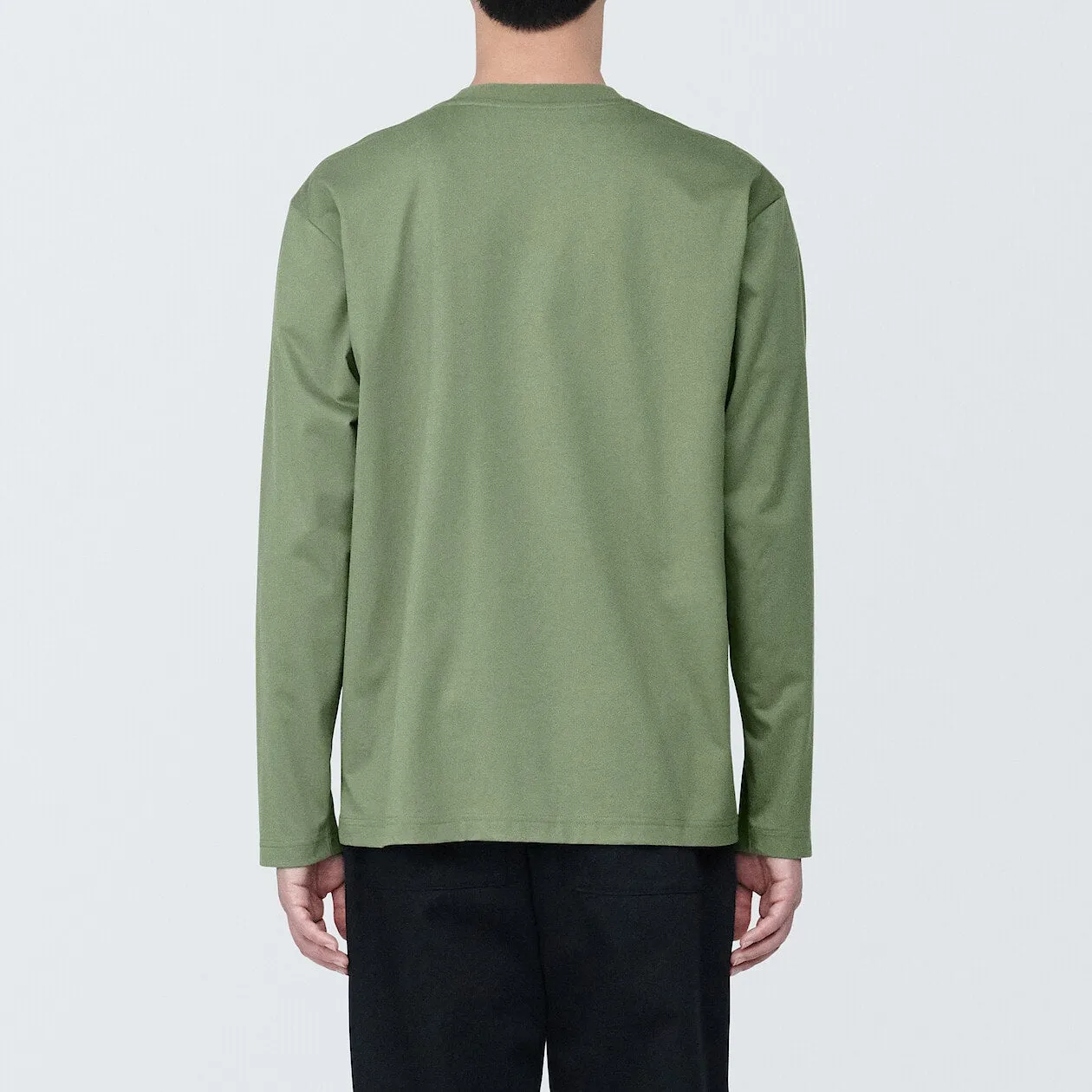 Jersey Crewneck Long Sleeve T-Shirt