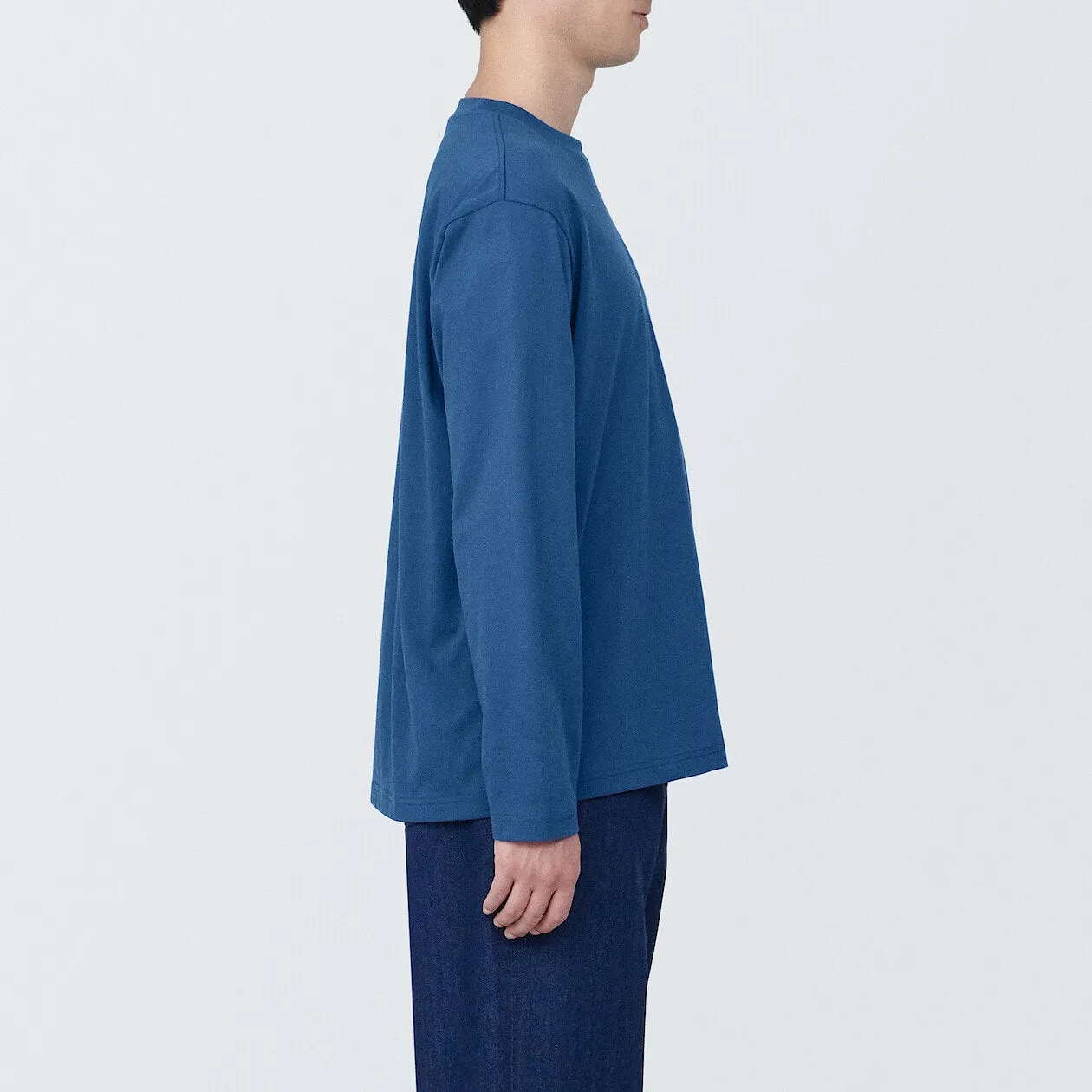 Jersey Crewneck Long Sleeve T-Shirt