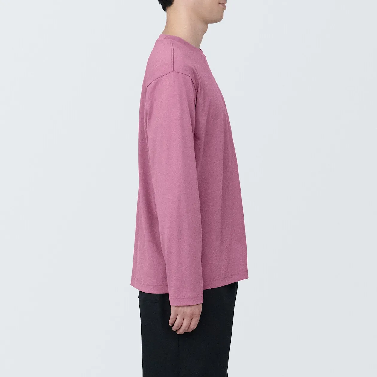 Jersey Crewneck Long Sleeve T-Shirt