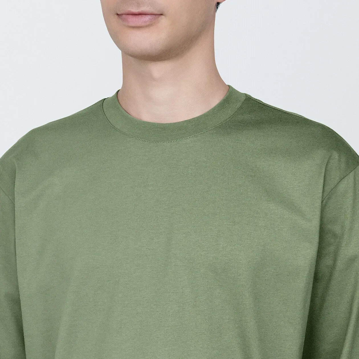 Jersey Crewneck Long Sleeve T-Shirt