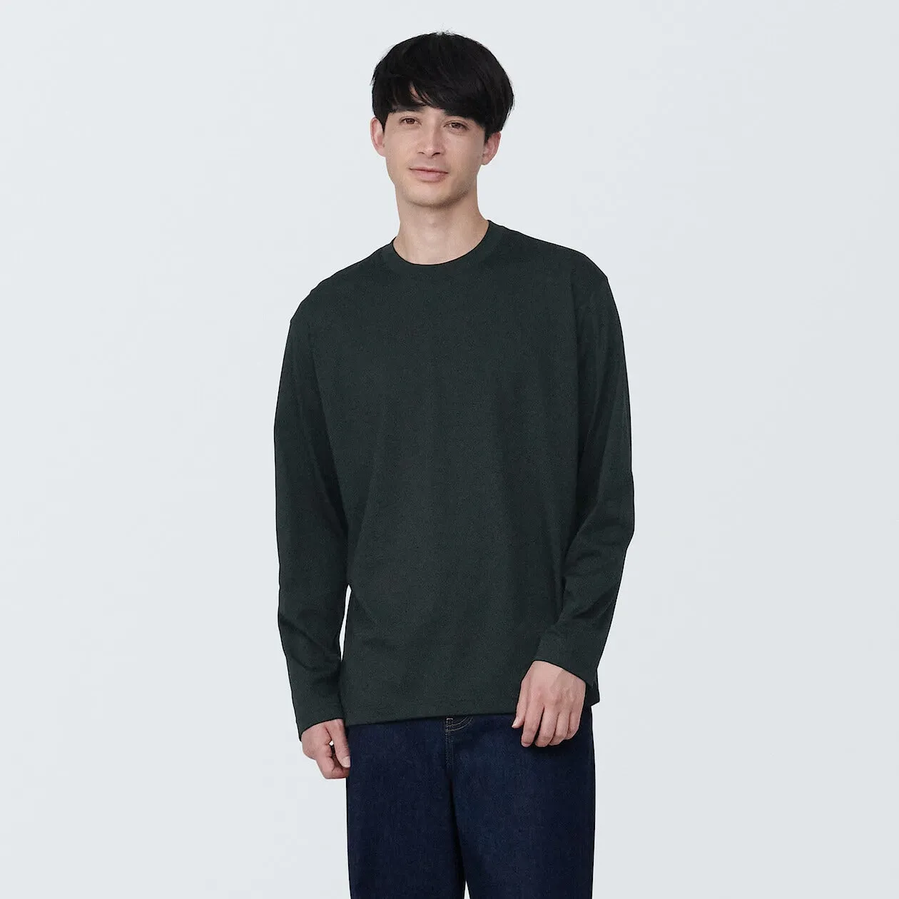 Jersey Crewneck Long Sleeve T-Shirt