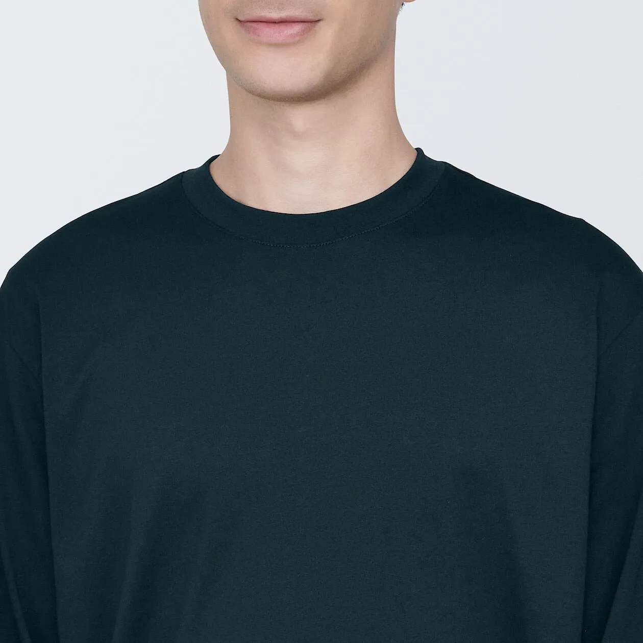 Jersey Crewneck Long Sleeve T-Shirt