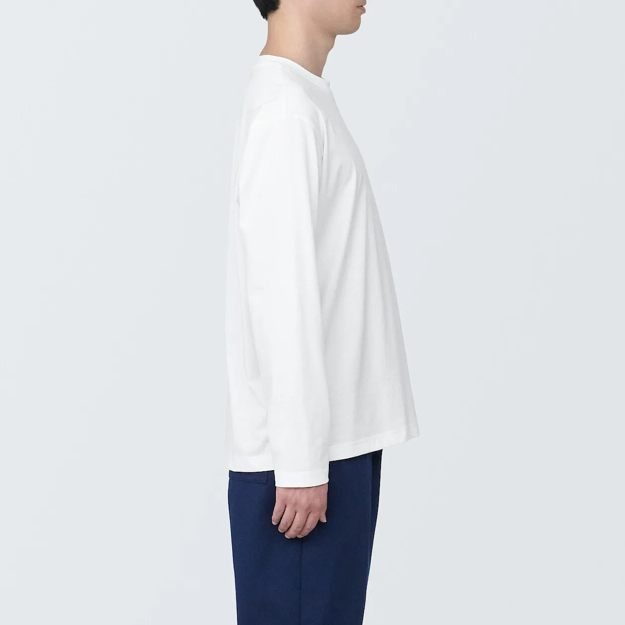Jersey Crewneck Long Sleeve T-Shirt